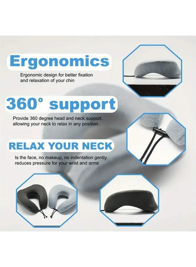 Gray Wedge Pillow For Side Stomach Sleeping Travel Office Noon Break - Image 5